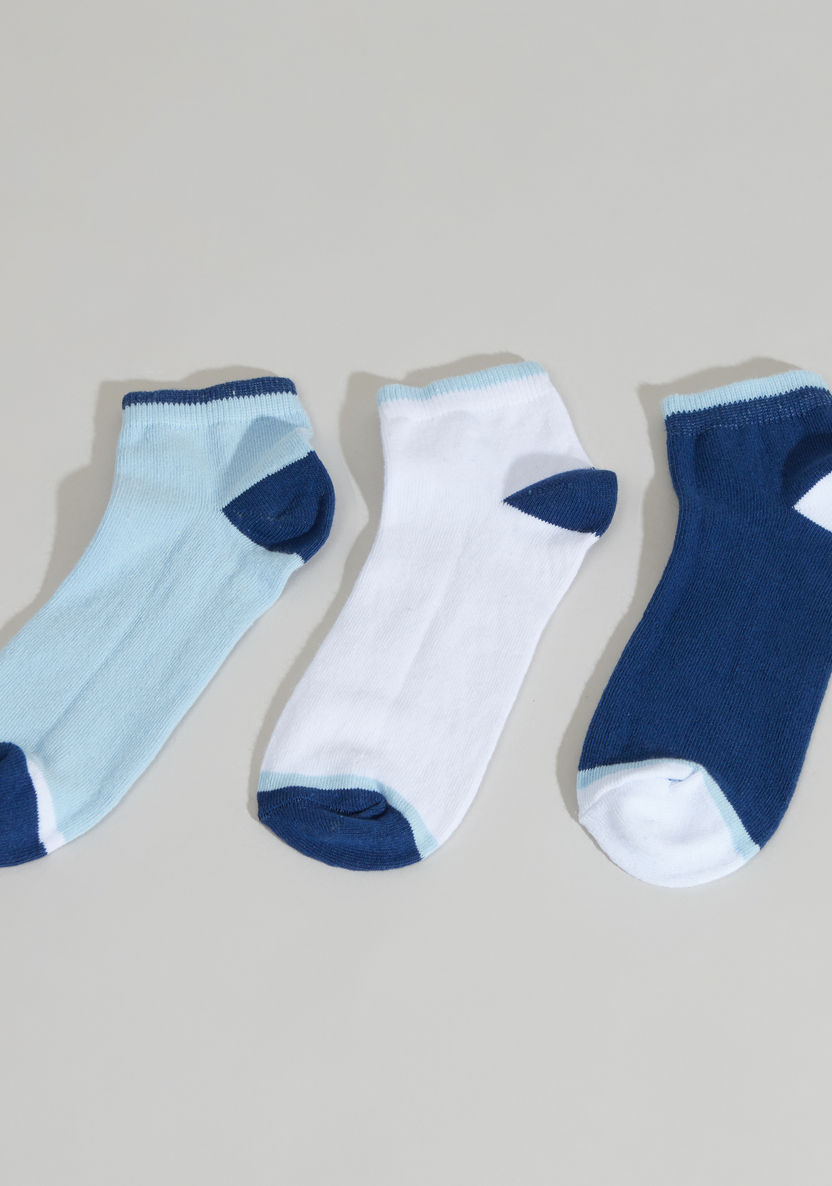 Juniors  Ankle-Length Cotton Socks - Set of 3-Socks-image-0