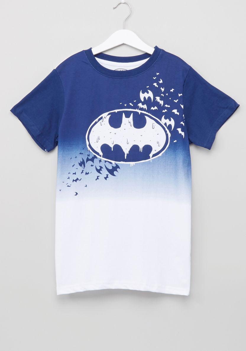 Batman Printed T-shirt and Pyjama Set-Nightwear-image-1