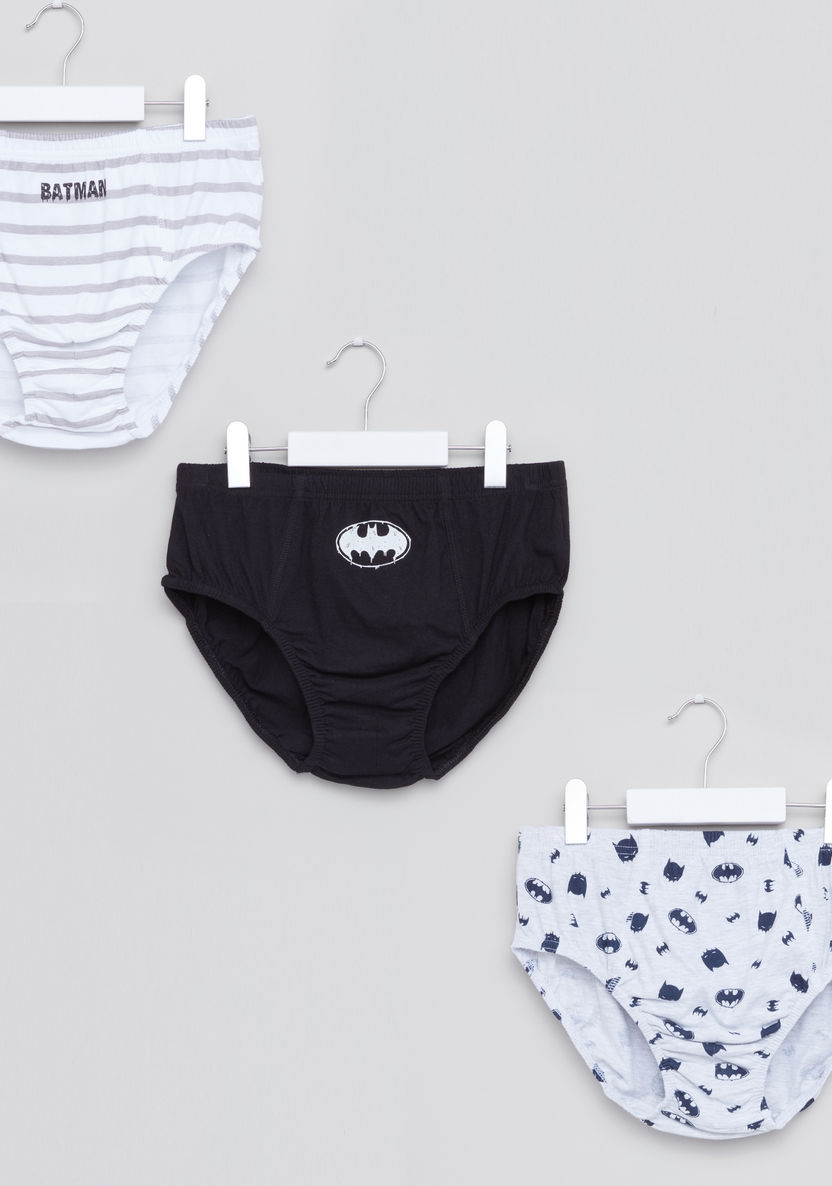 Batman Printed Briefs - Set of 3-Boxers and Briefs-image-0