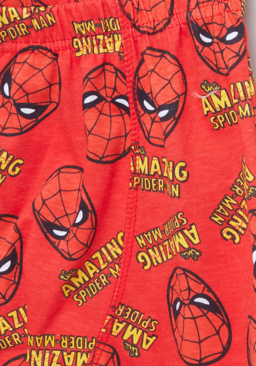 Spider-Man Printed Boxer Briefs with Elasticised Waistband - Set of 3-Boxers and Briefs-image-2