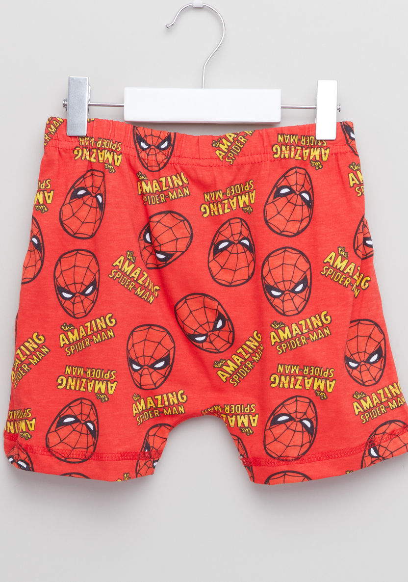 Spider-Man Printed Boxer Briefs with Elasticised Waistband - Set of 3-Boxers and Briefs-image-3