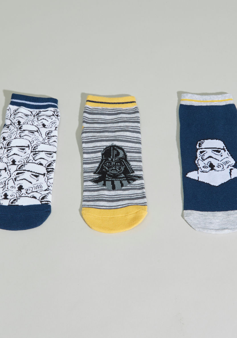 Star Wars Printed Socks - Set of 3-Socks-image-0