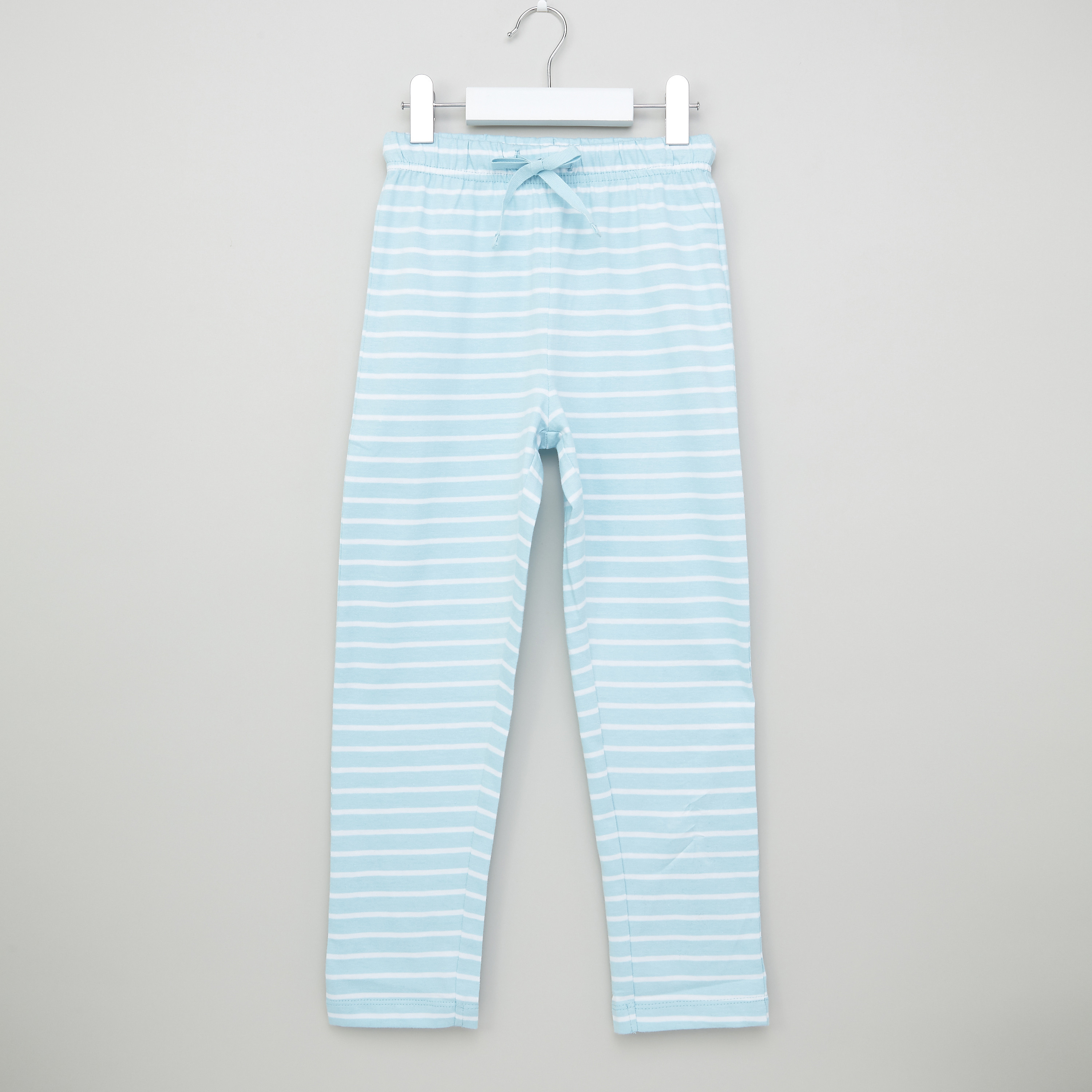 Juniors Striped T-Shirt and Pyjama Set-girls-clothing-nightwear-image-4