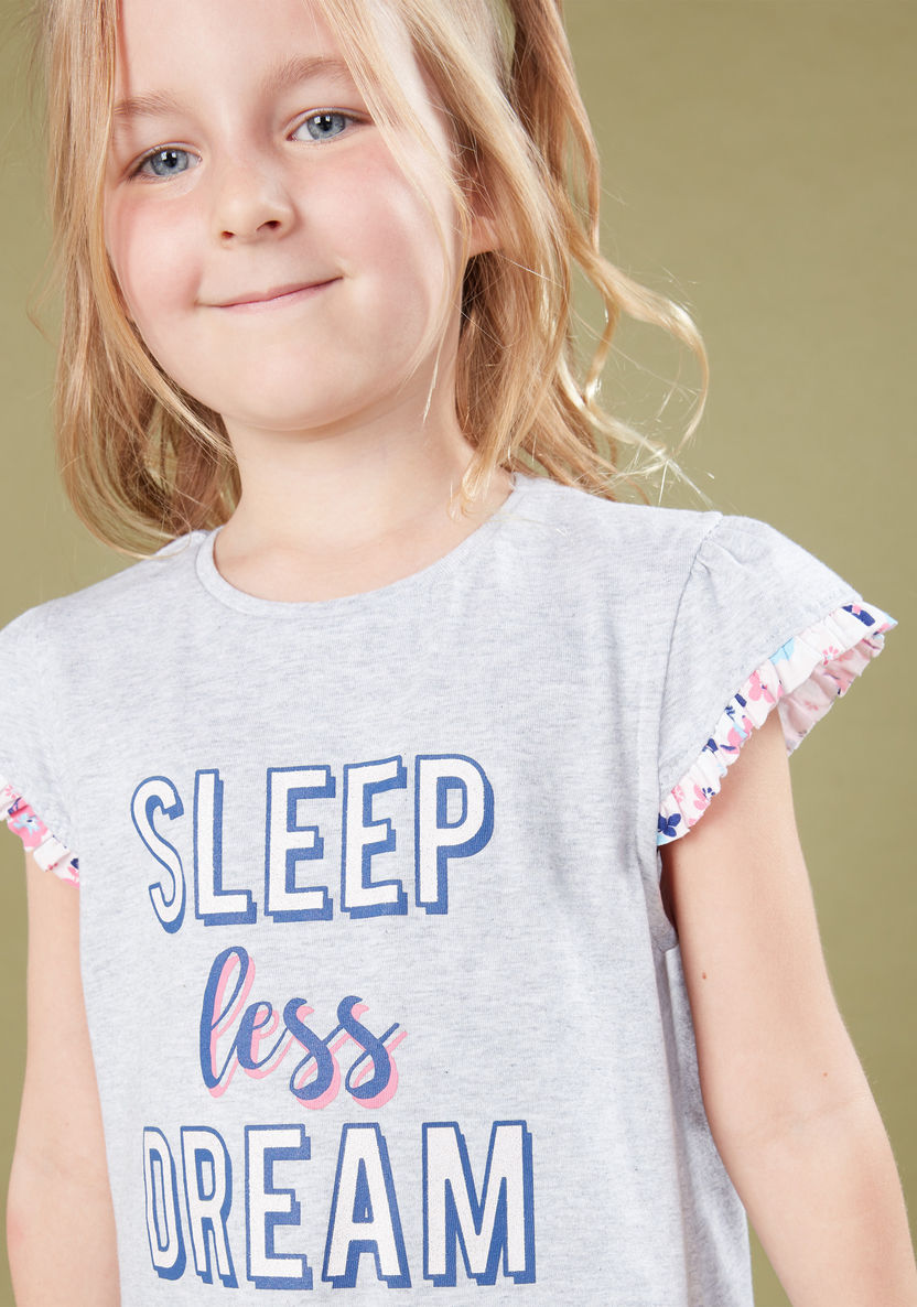 Juniors Printed Sleep Dress - Set of 2-Nightwear-image-6