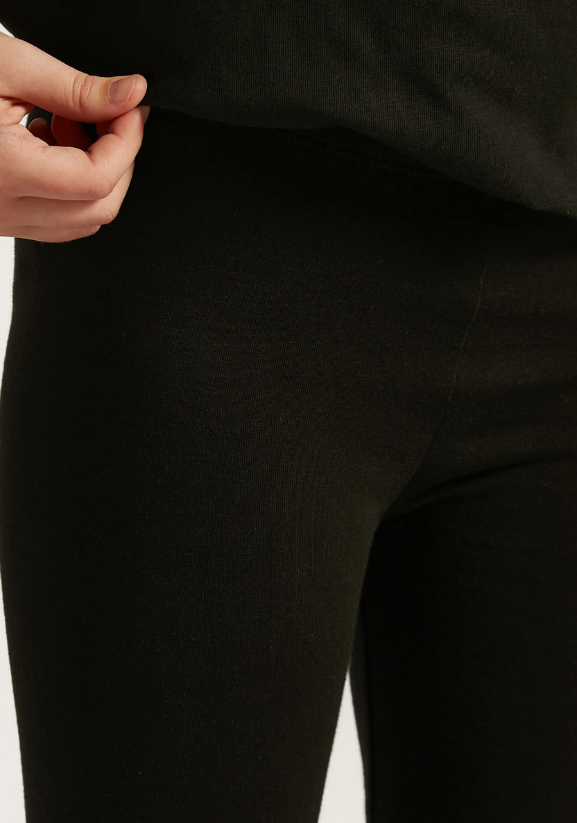 Juniors Plain Shorts with Elasticised Waistband-Bottoms-image-2