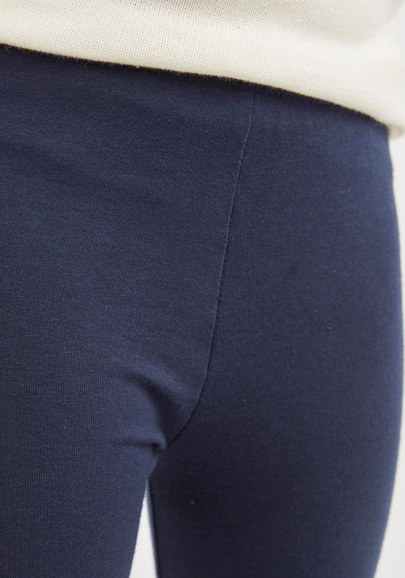 Juniors Plain Shorts with Elasticised Waistband-Bottoms-image-2