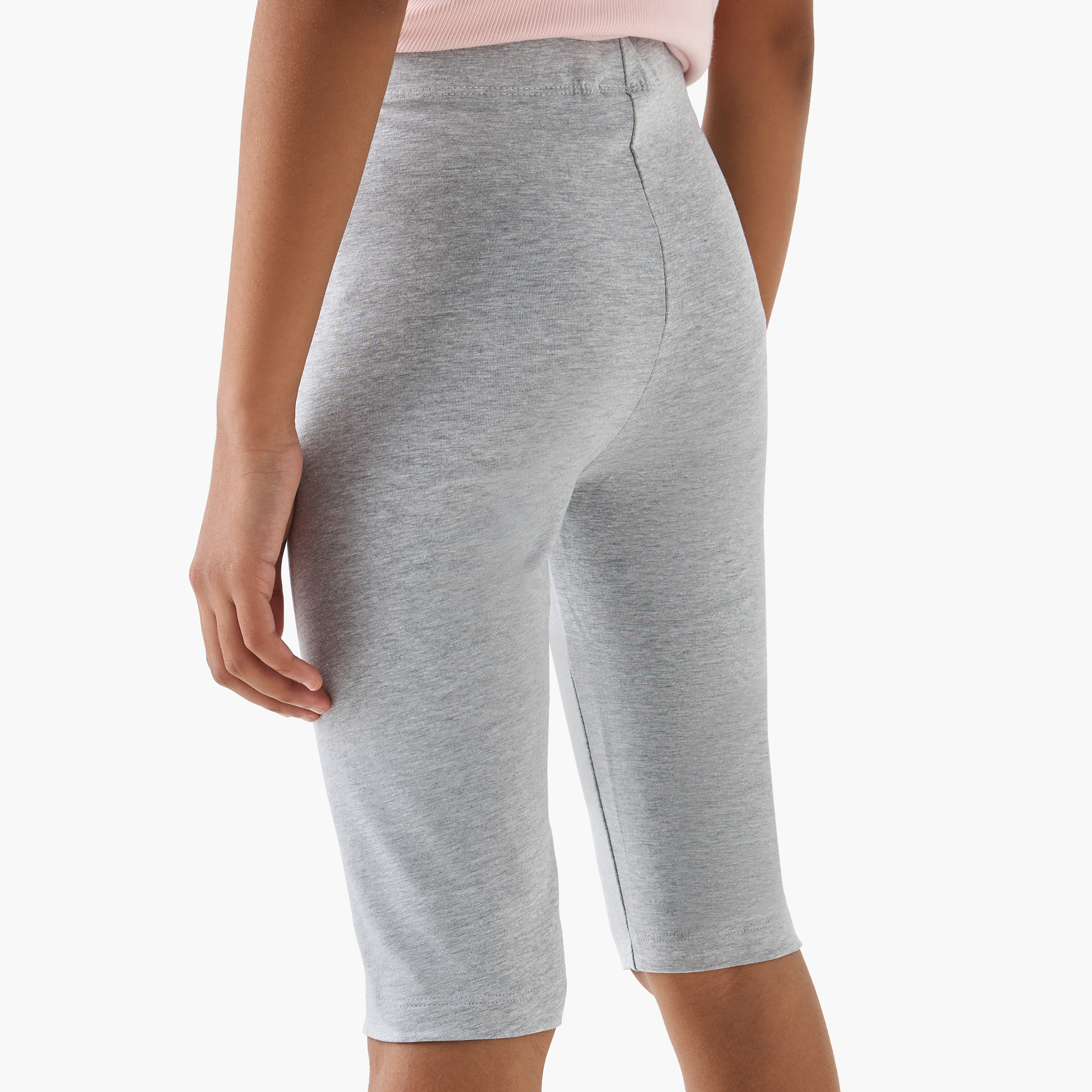 شورت سادة بخصر مطاطي من جونيورز-girls-clothing-bottoms-shorts-image-3