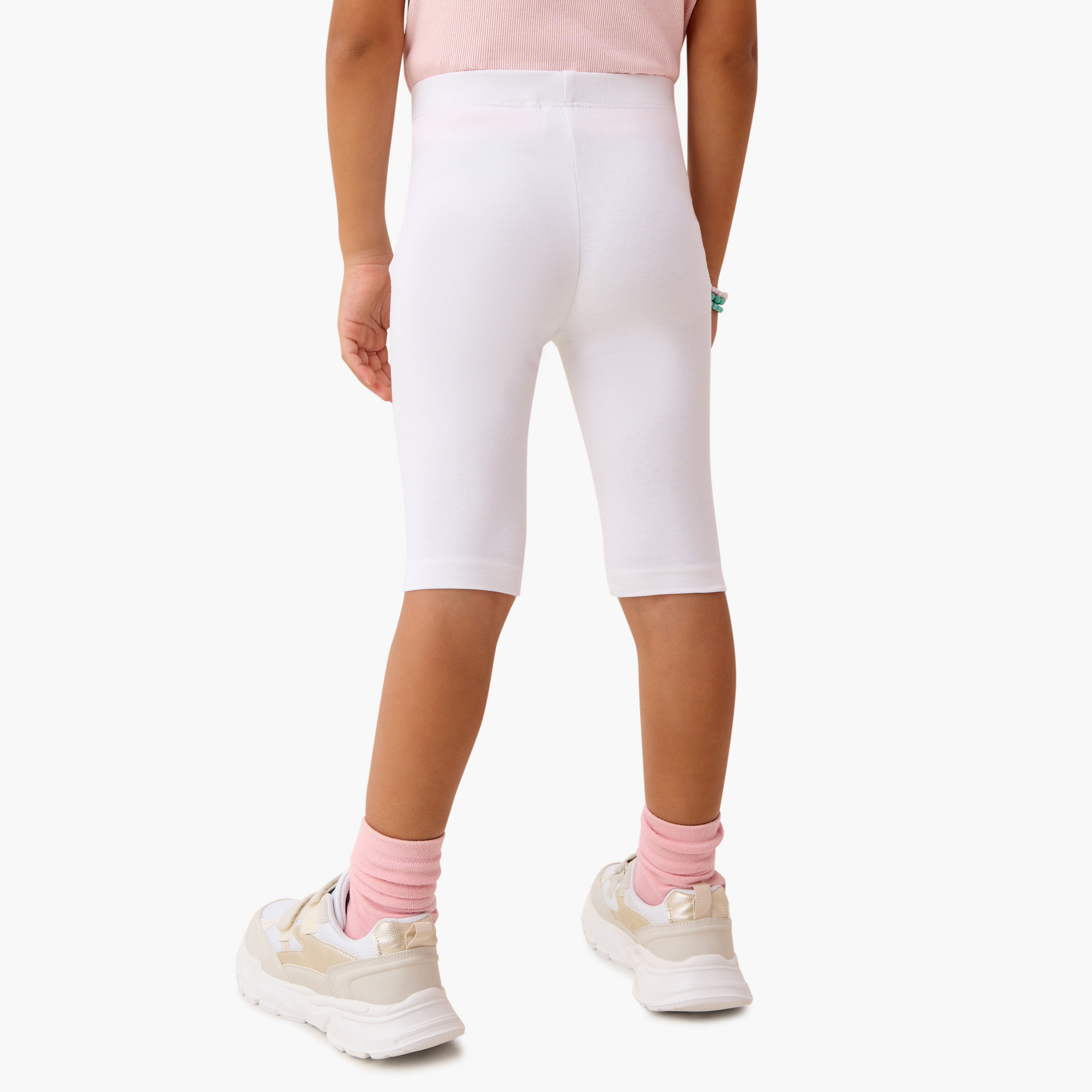 شورت سادة بخصر مطاطي من جونيورز-girls-clothing-bottoms-shorts-image-3
