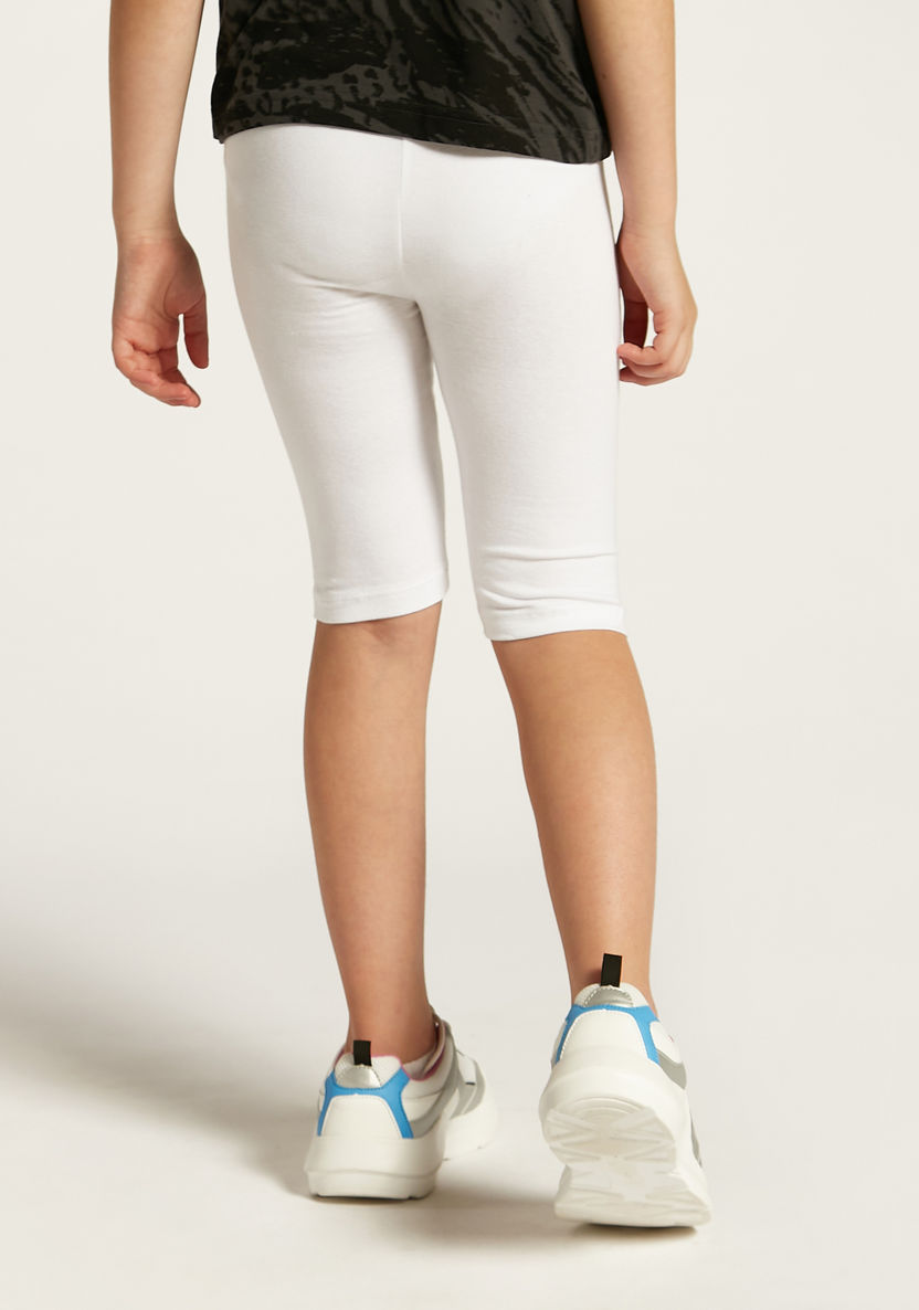 Juniors Plain Shorts with Elasticised Waistband-Bottoms-image-3
