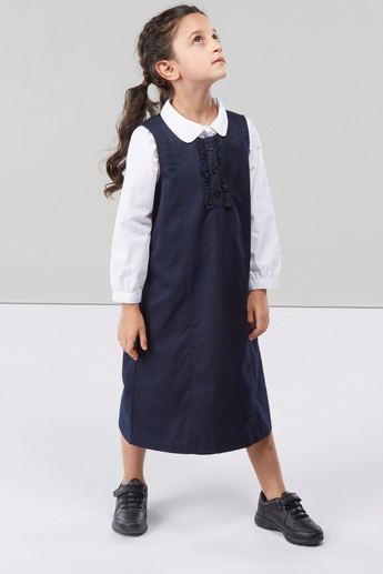 Juniors Pinafore with Ruffle Detail