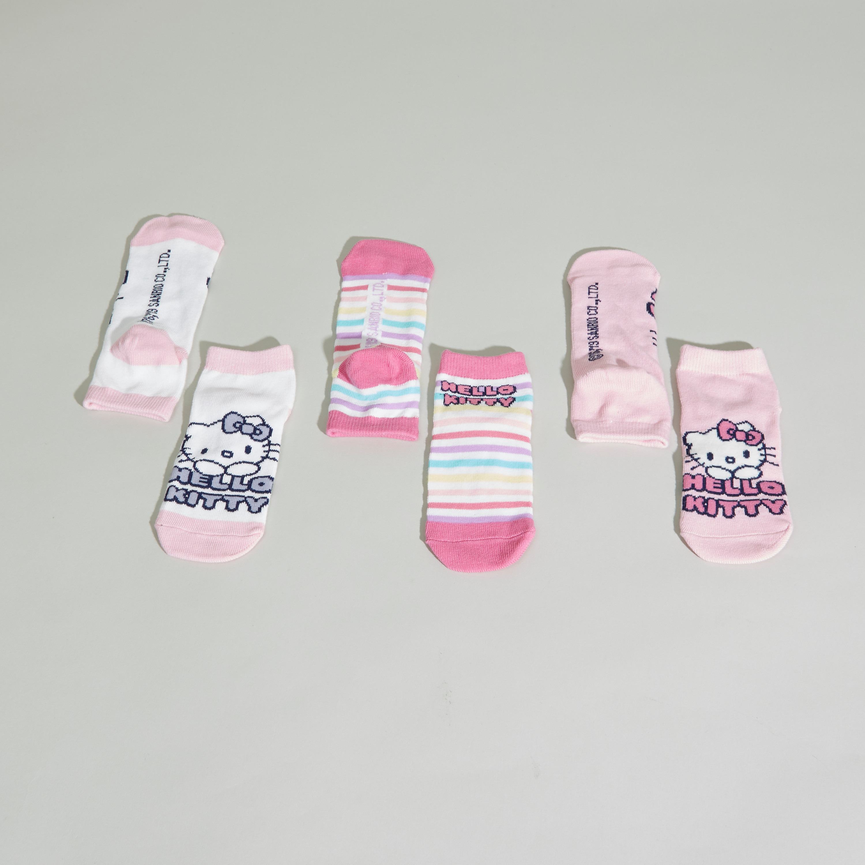 Hello Kitty Printed Socks - Set of 3-girls-accessories-socks-image-2