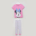 Minnie Mouse Printed T-shirt with Jog Pants-Clothes Sets-thumbnail-0