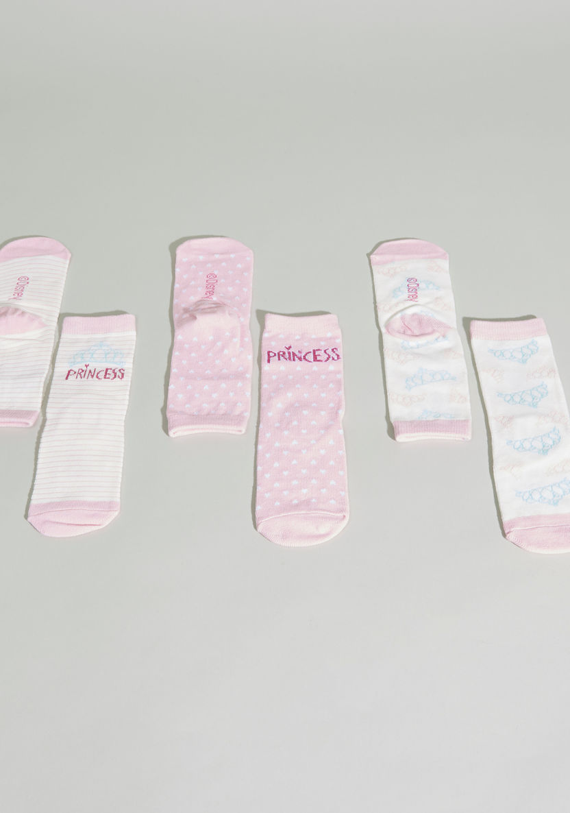Princess Printed Socks - Set of 3-Socks-image-1