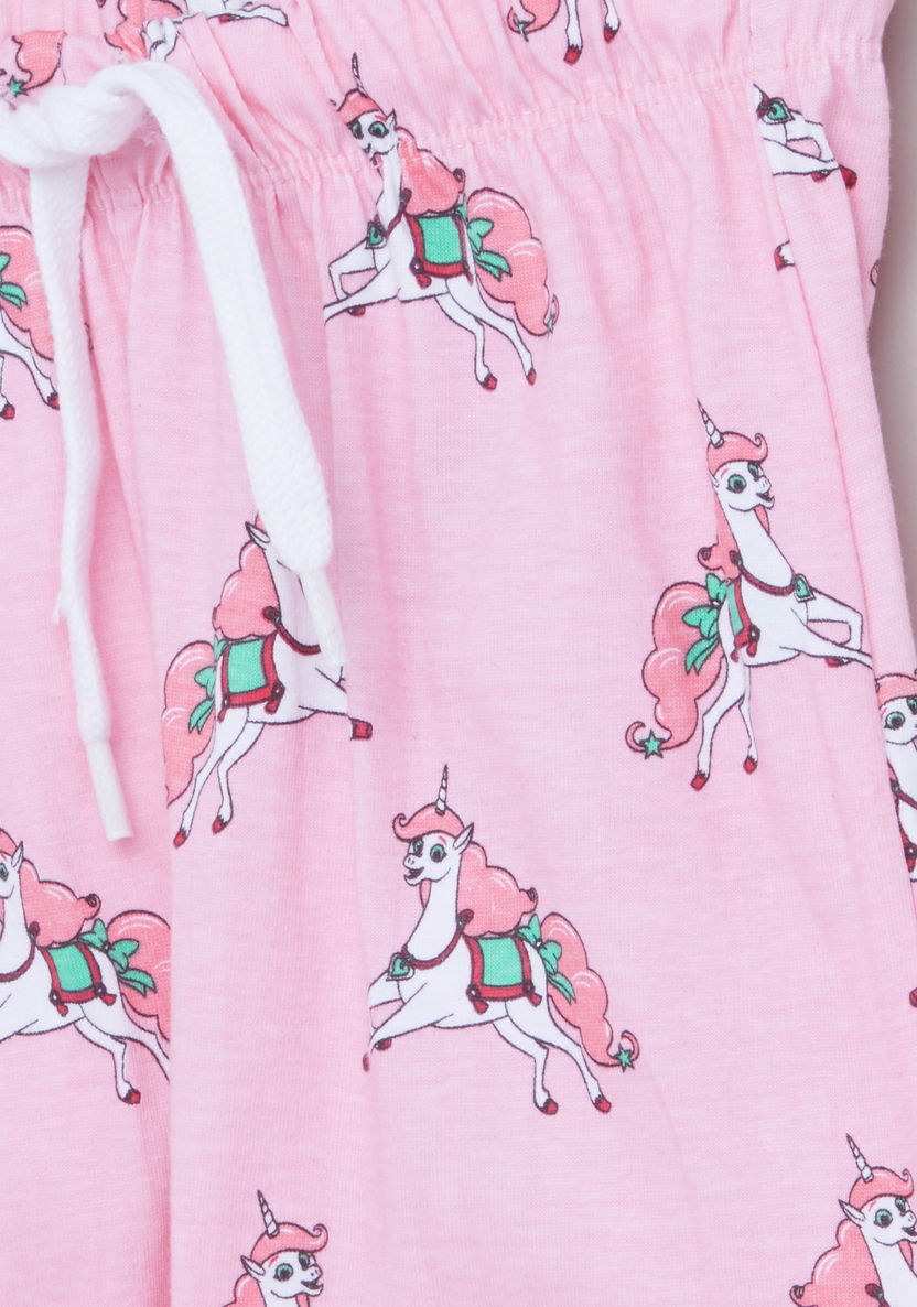 Nella the Princess Knight Printed T-shirt and Pyjama Set-Clothes Sets-image-5