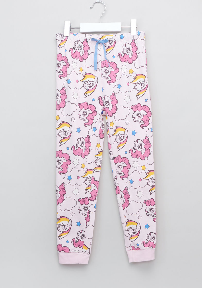 My Little Pony Printed T-shirt with Jog Pants - Set of 2-Nightwear-image-7