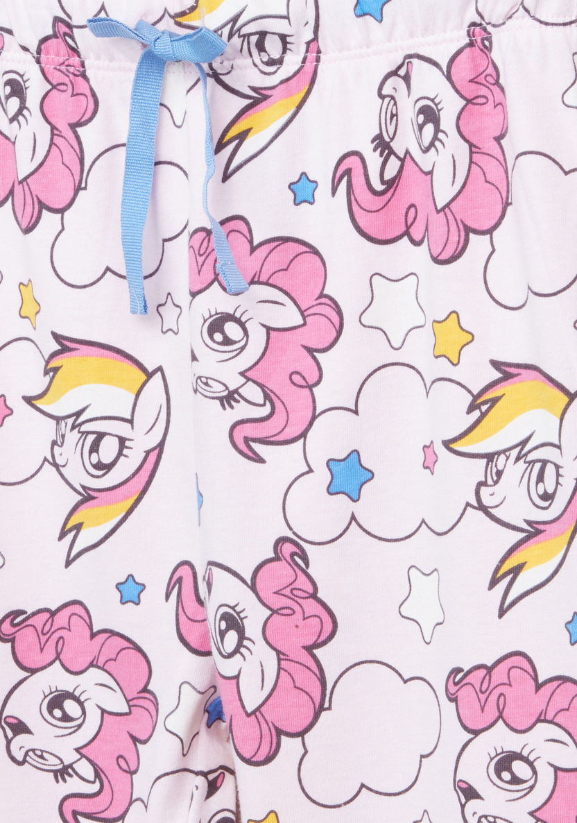 My Little Pony Printed T-shirt with Jog Pants - Set of 2-Nightwear-image-8