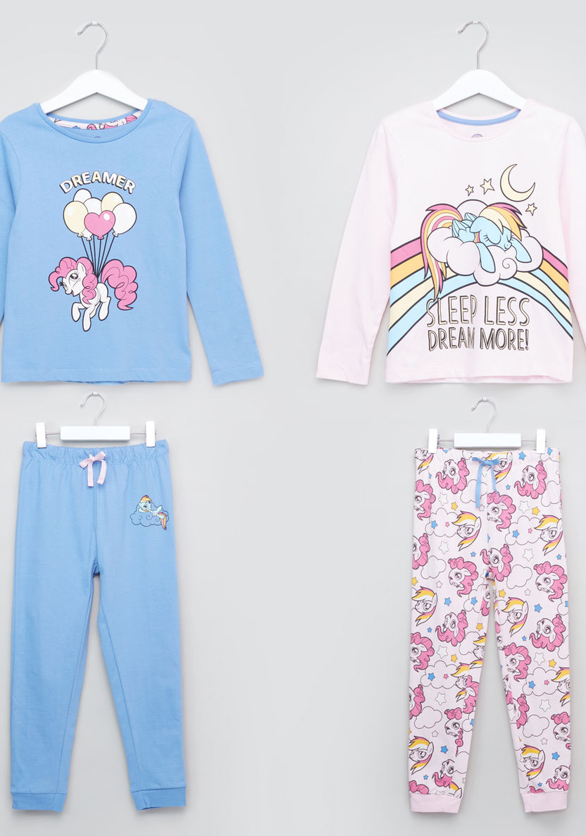 My Little Pony Printed T-shirt with Jog Pants - Set of 2-Nightwear-image-0