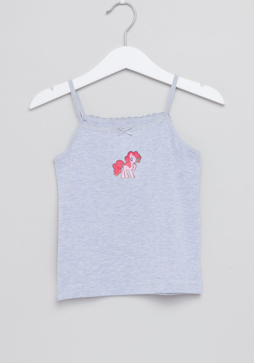 My Little Pony Printed Vest with Lace Detail - Set of 3-Vests-image-3