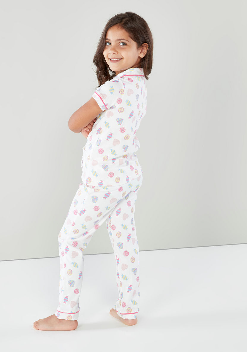 Carte Blanche Printed Cotton Pyjama Set-Clothes Sets-image-1
