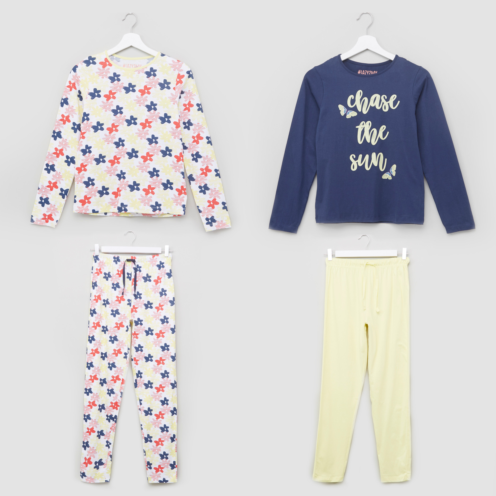 Juniors Printed T-Shirt and Pyjamas - Set of 2-boys-clothing-nightwear-image-1