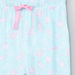 Juniors Printed Flutter Sleeves Top with Drawstring Capris-Nightwear-thumbnail-4