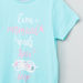 Juniors Printed Short Sleeves T-shirt with Capris - Set of 2-Nightwear-thumbnail-2