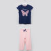 Juniors Butterfly Print Capri Set-Nightwear-thumbnail-0