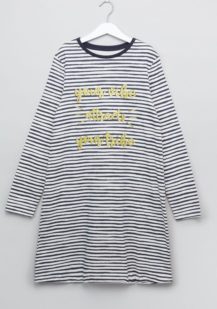 Juniors Printed Sleep Dress - Set of 2-Nightwear-image-1