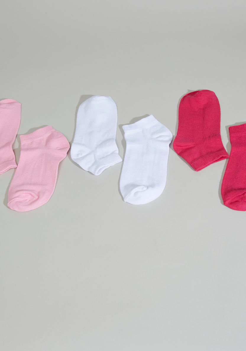 Juniors Textured Trainer Liner Socks - Set of 3-Socks-image-1