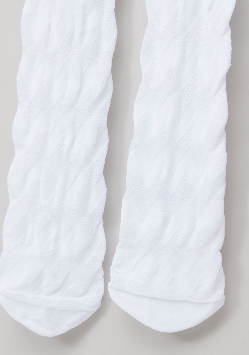 Juniors Textured Closed Feet Tights-Socks-image-1