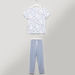 Juniors Floral Printed T-shirt and Striped Pyjama Set-Nightwear-thumbnail-0