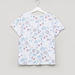 Juniors Floral Printed T-shirt and Striped Pyjama Set-Nightwear-thumbnail-3