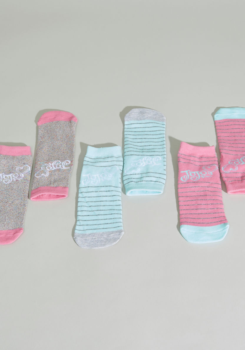 JoJo Siwa Textured Trainer Liner Socks - Set of 3-Socks-image-1