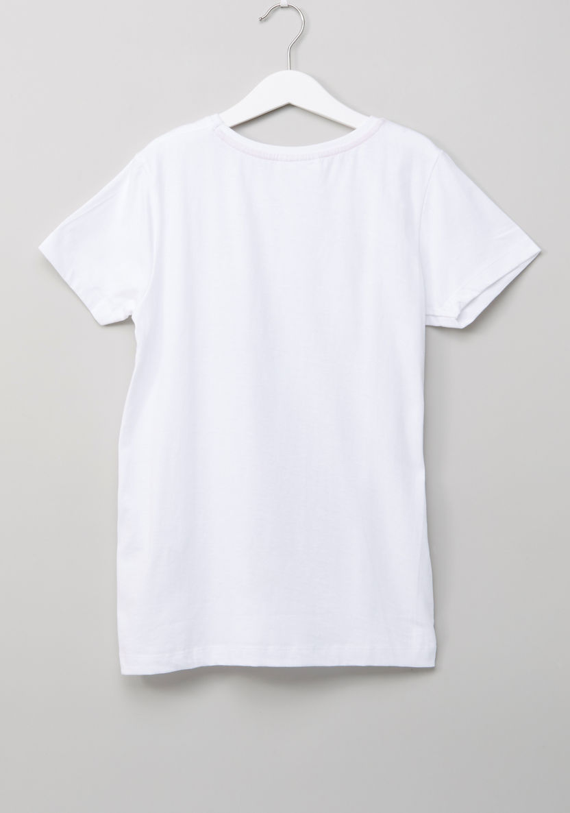 Carte Blanche Printed T-shirt and Pyjama Set-Nightwear-image-3