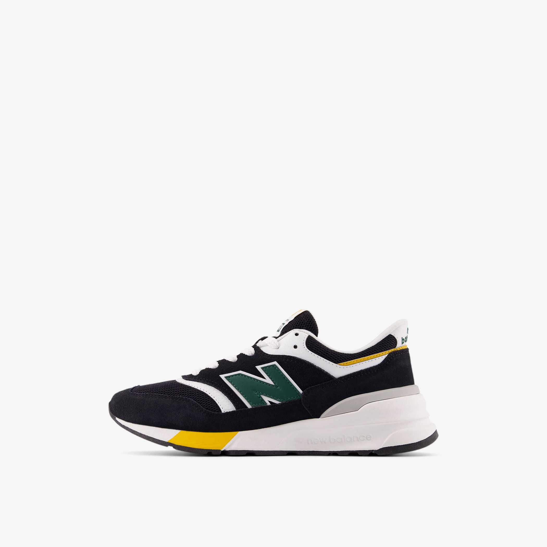حذاء سنيكرز بكاحل منخفض ورباط إغلاق وطبعات شعار للرجال من نيو بالانس-sports-men-shoes-image-3