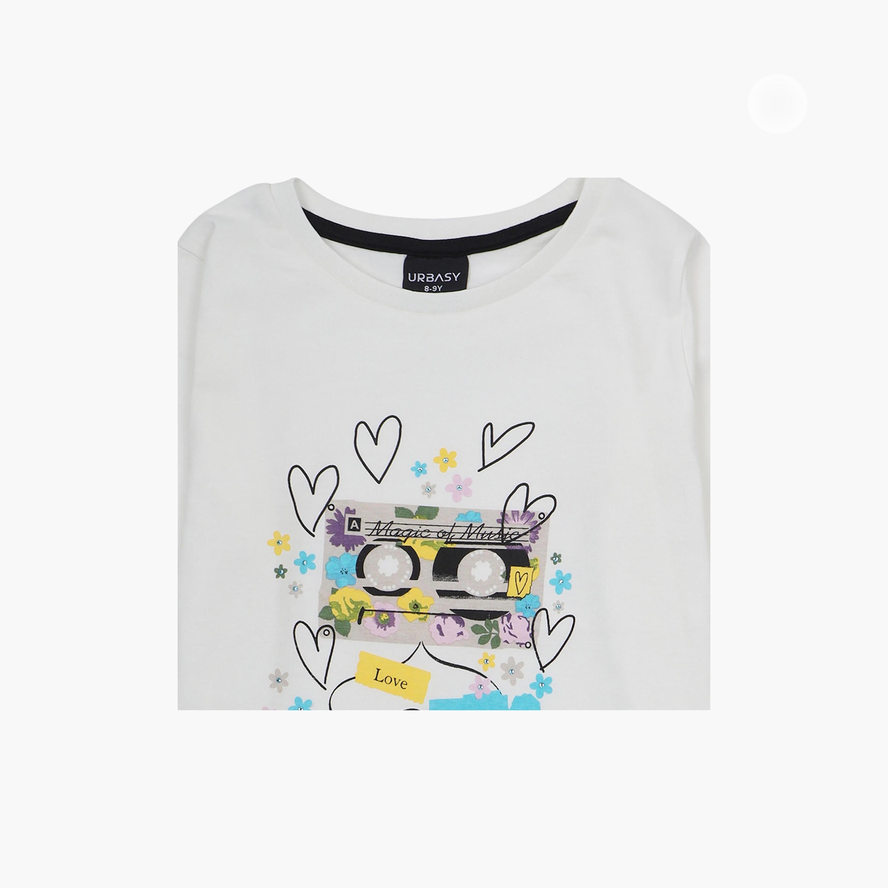 تيشيرت بأكمام طويلة وطبعات أورباسي من فيكتور أند جين-girls-clothing-tshirts-image-2