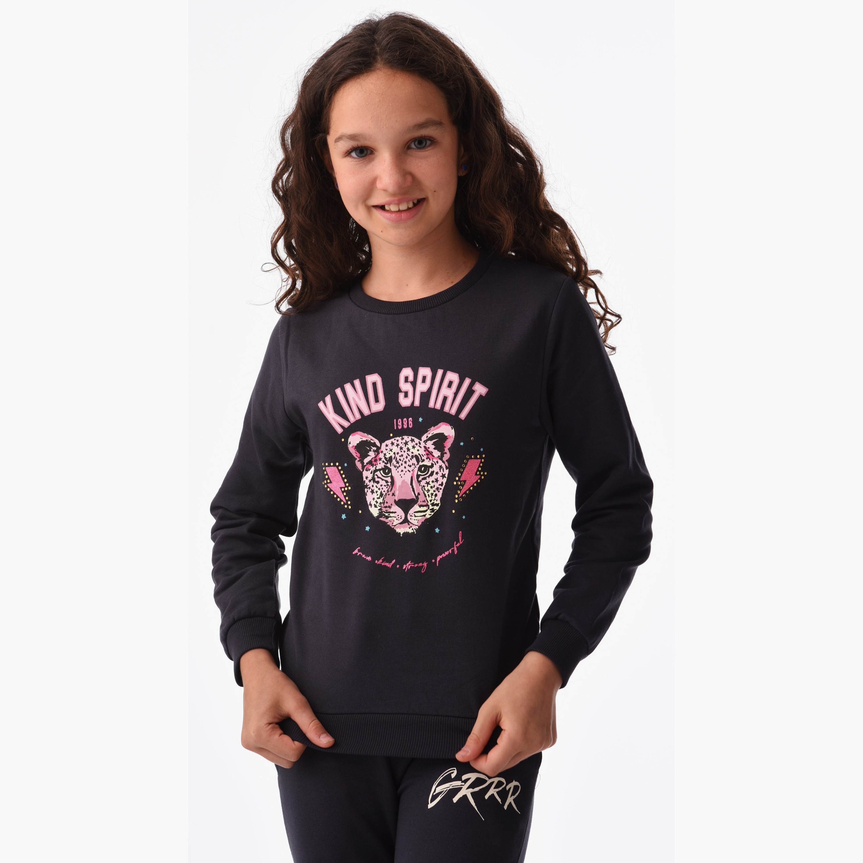 Urbasy 2-Piece Printed Long Sleeves Sweatshirt with Leggings-girls-clothing-setsandcoords-image-2