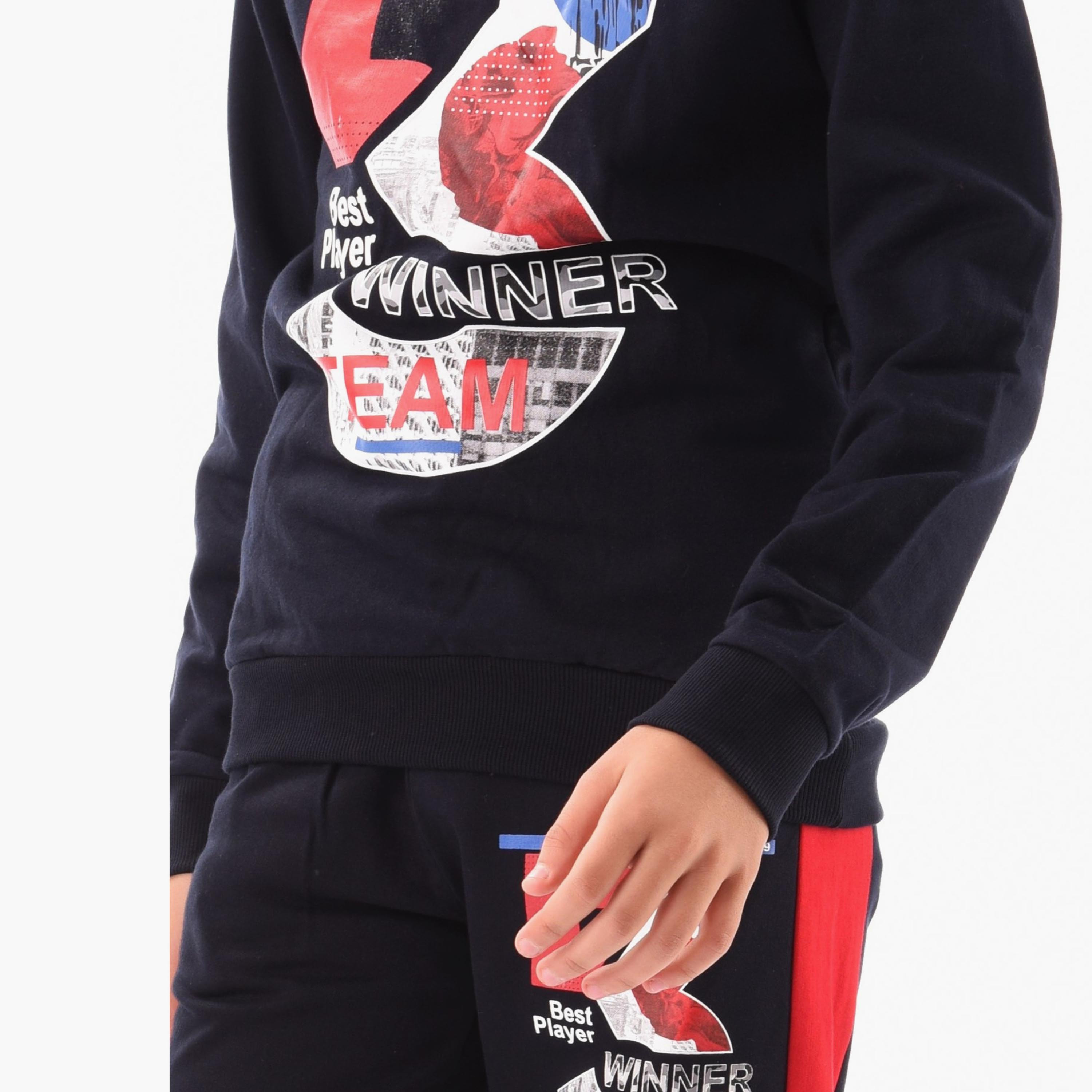 Urbasy 2-Piece Printed Long Sleeves Sweatshirt with Joggers-boys-clothing-setsandcoords-image-3