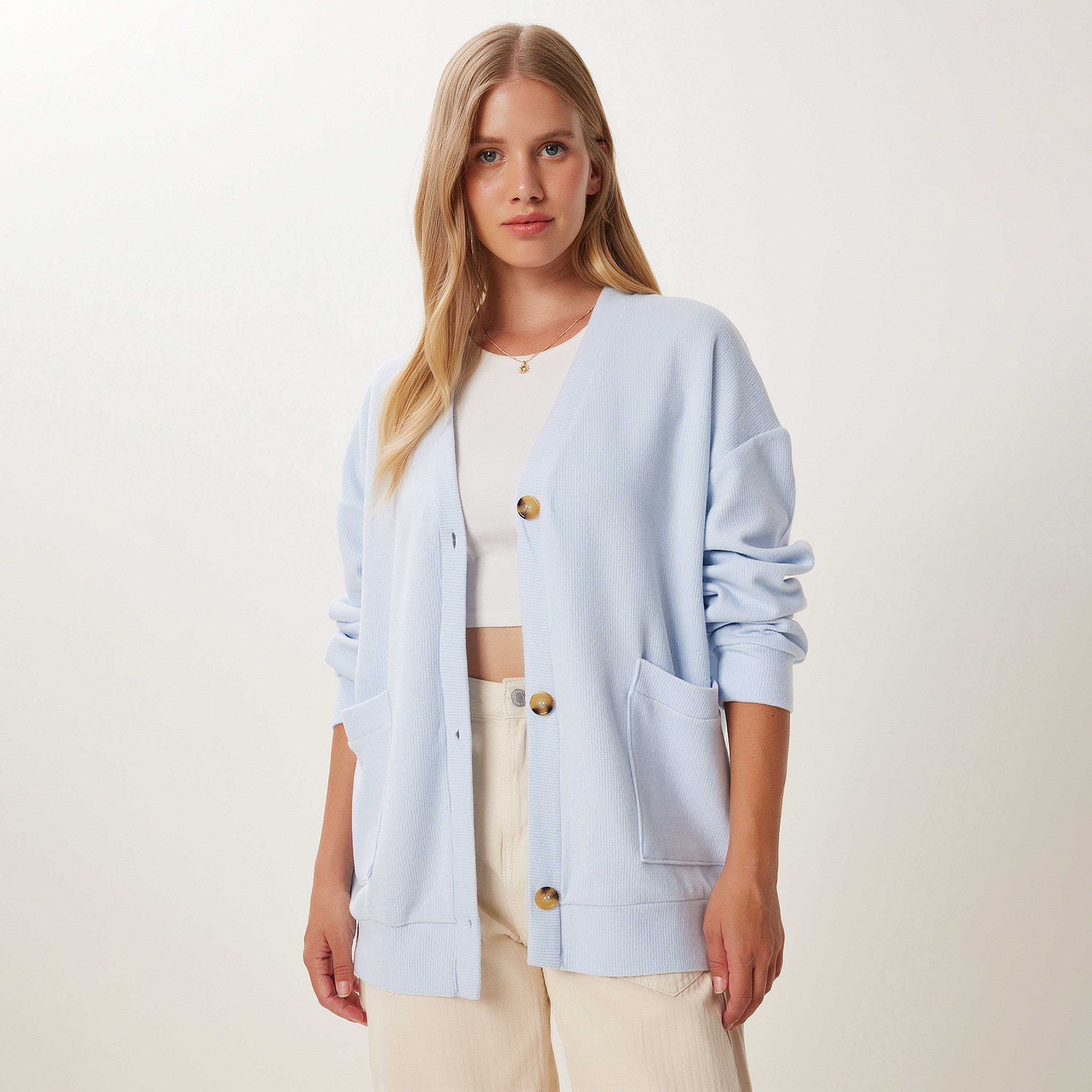 سعادة إسطنبول أكمام نسائية بأكمام زرقاء فاتحة-women-winterwear-cardigansandjumpers-cardigans-image-2