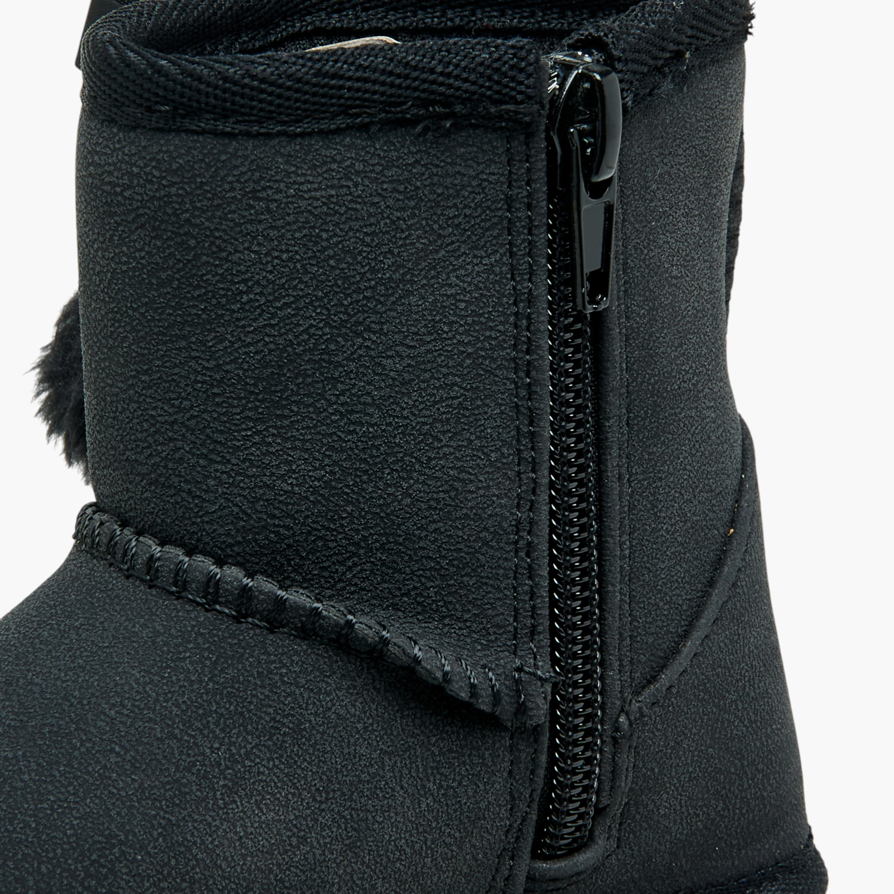Flora Bella Pom Pom Accent Ankle Boots with Zip Closure-girls-shoes-boots-image-6