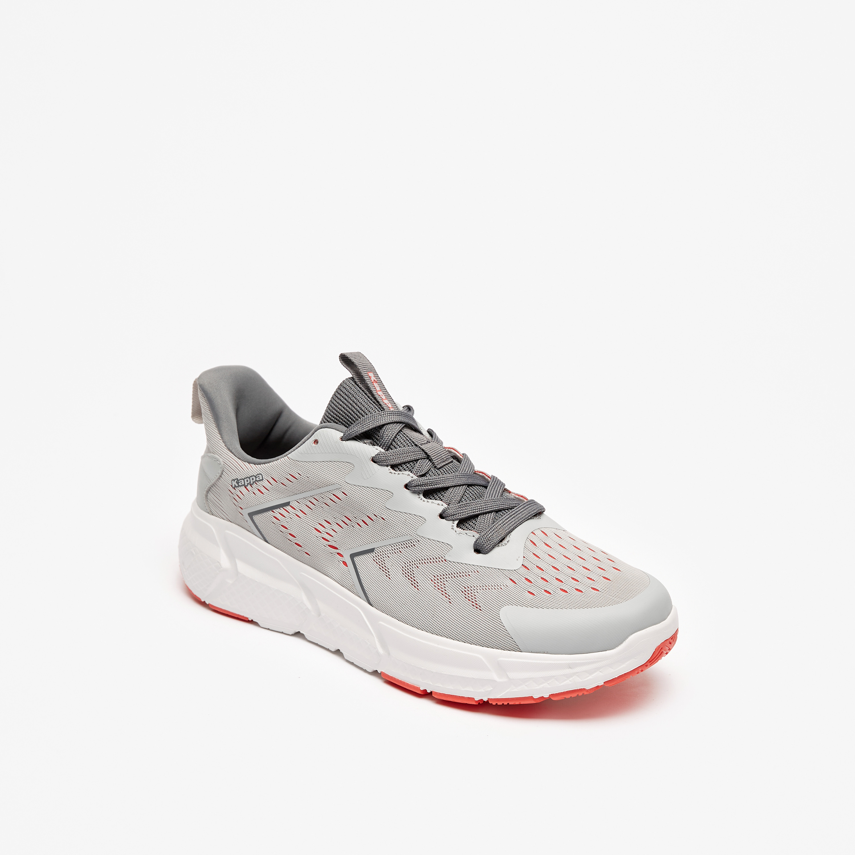 新品未使用　kappa Shop Kappa Men's Logo Embossed Sports Shoes with Lace-Up