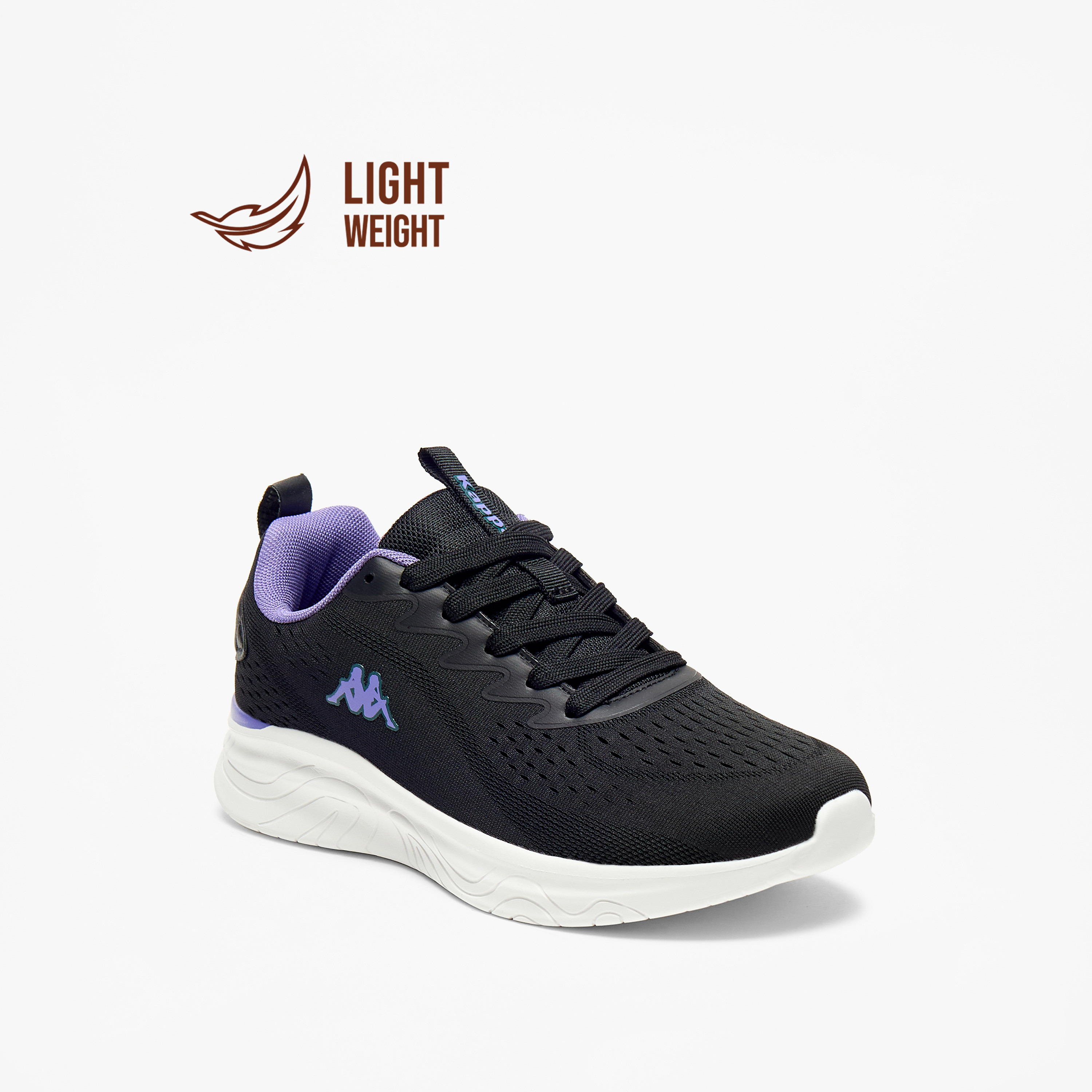 Kappa Women's Textured Sports Shoes with Lace-Up Closure-sports-women-shoes-image-1
