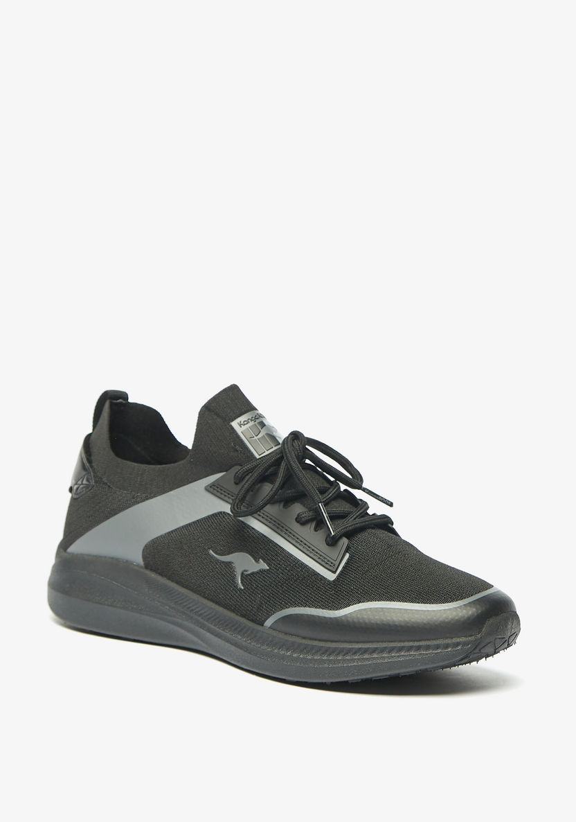 KangaROOS Men's Panel Detail Walking Shoes with Lace-Up Closure-Men%27s Sports Shoes-image-0