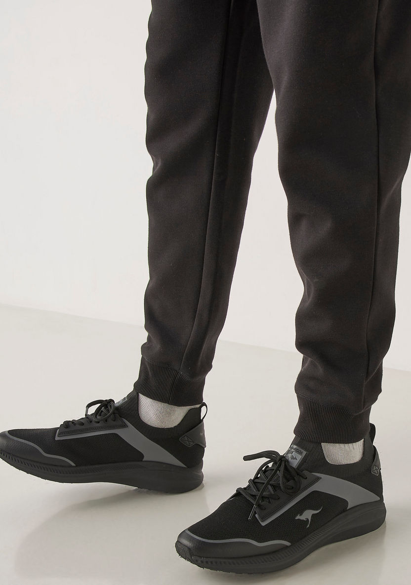 KangaROOS Men's Panel Detail Walking Shoes with Lace-Up Closure-Men%27s Sports Shoes-image-1