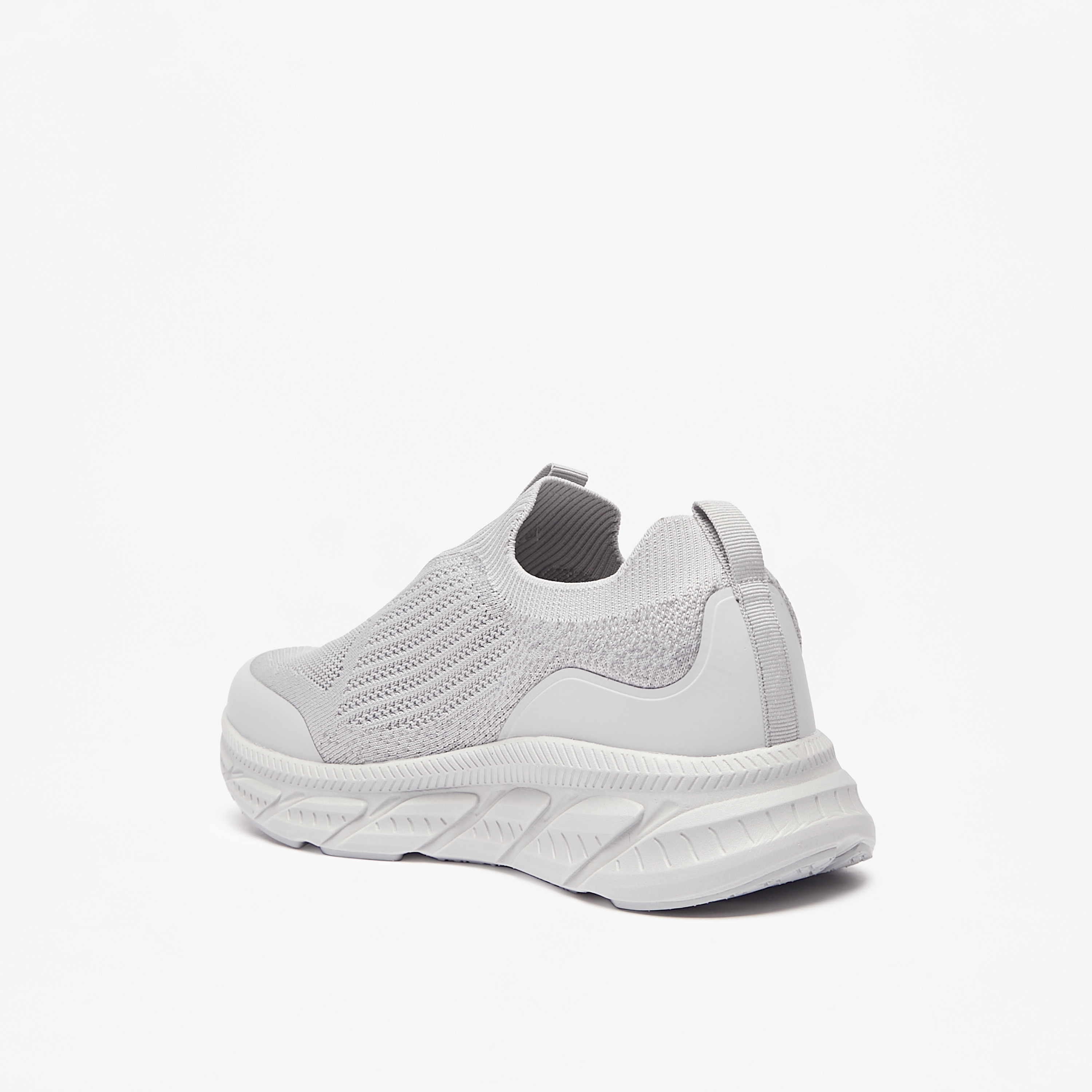 Kappa Men's Solid Slip-On Lightweight Walking Shoes with Pull Tabs-sports-men-shoes-image-2