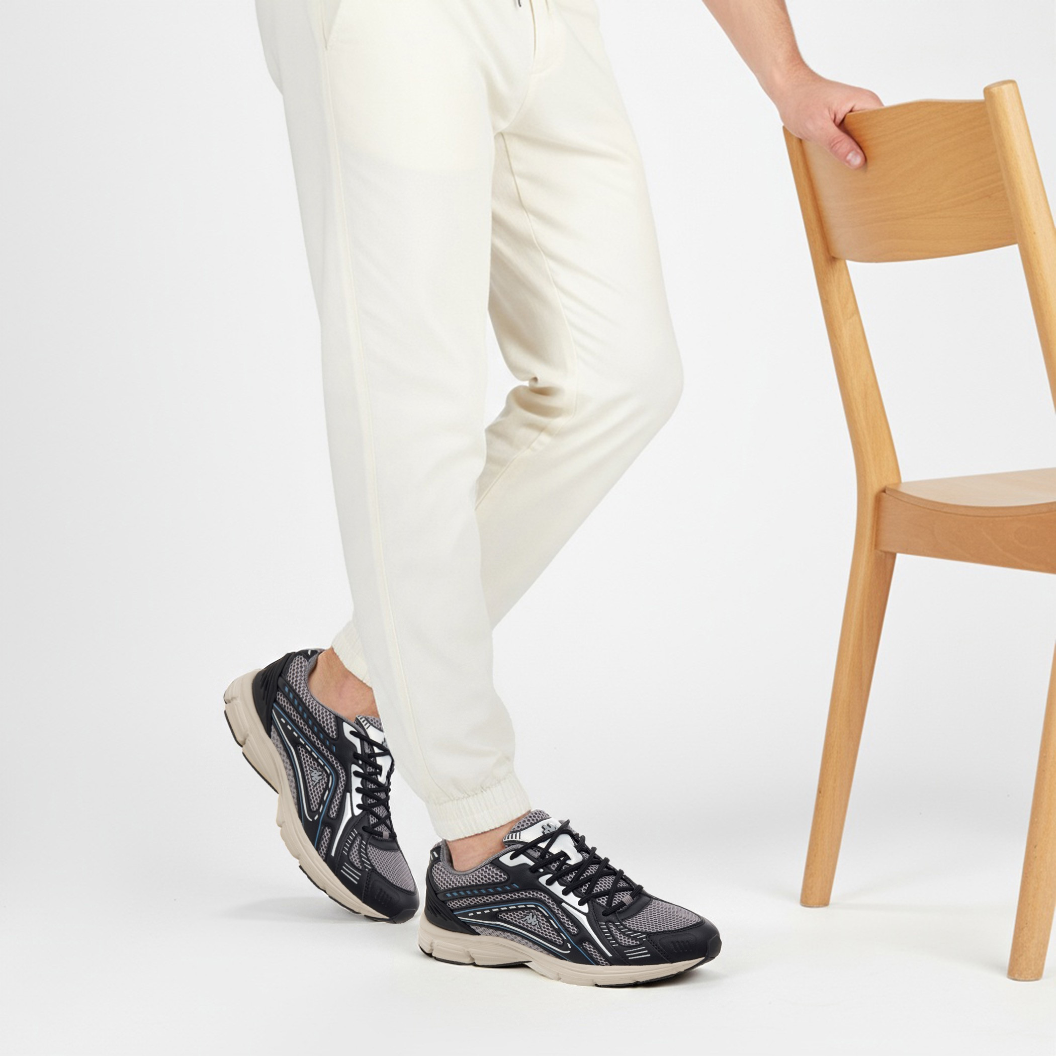 Kappa Men Panelled Lace-Up Sports Shoes-men-shoes-sports-image-2