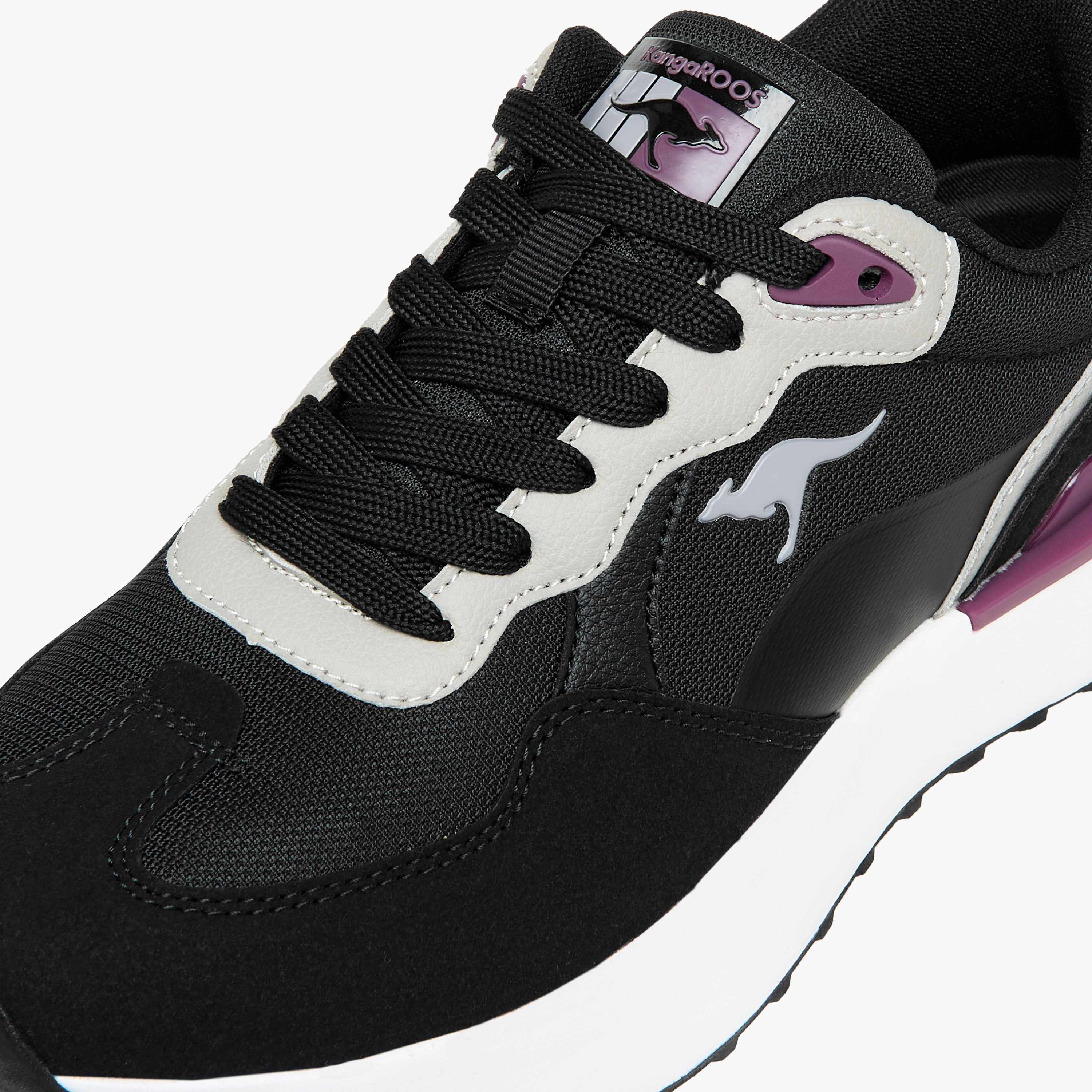 KangaROOS Women's Panelled Lace-Up Sports Shoes-women-shoes-sports-image-4