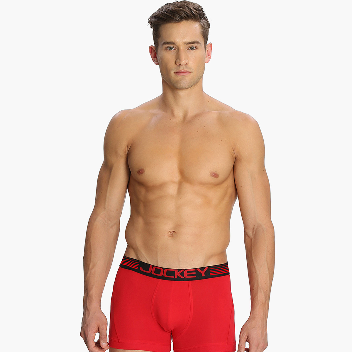 Jockey Men Red Boxer Brief