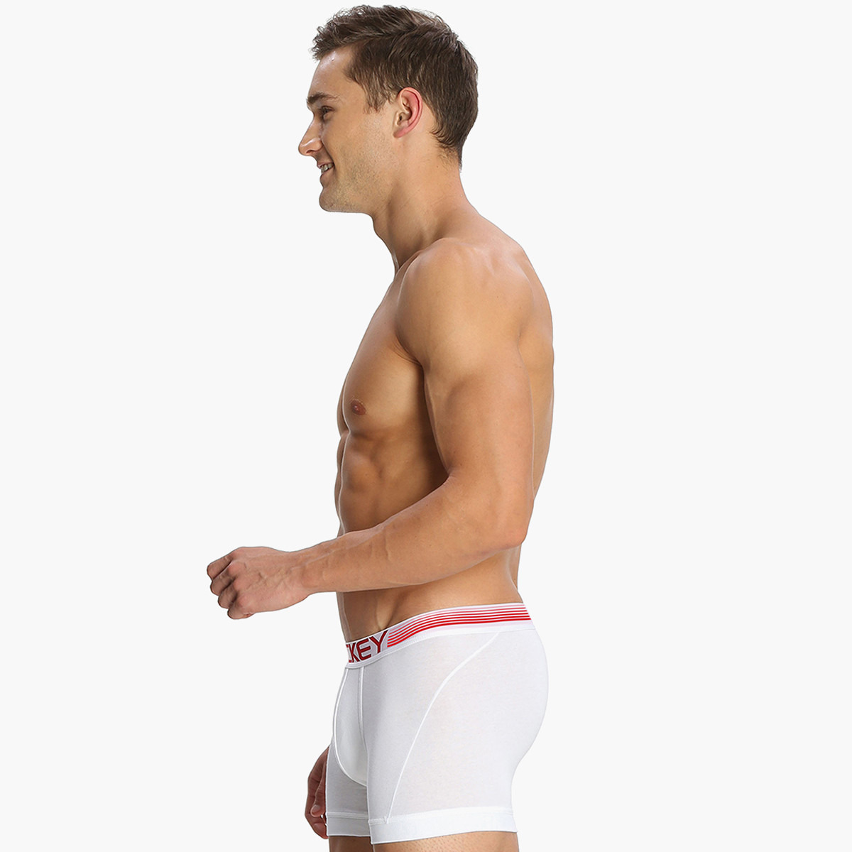 Jockey Men White Boxer Brief