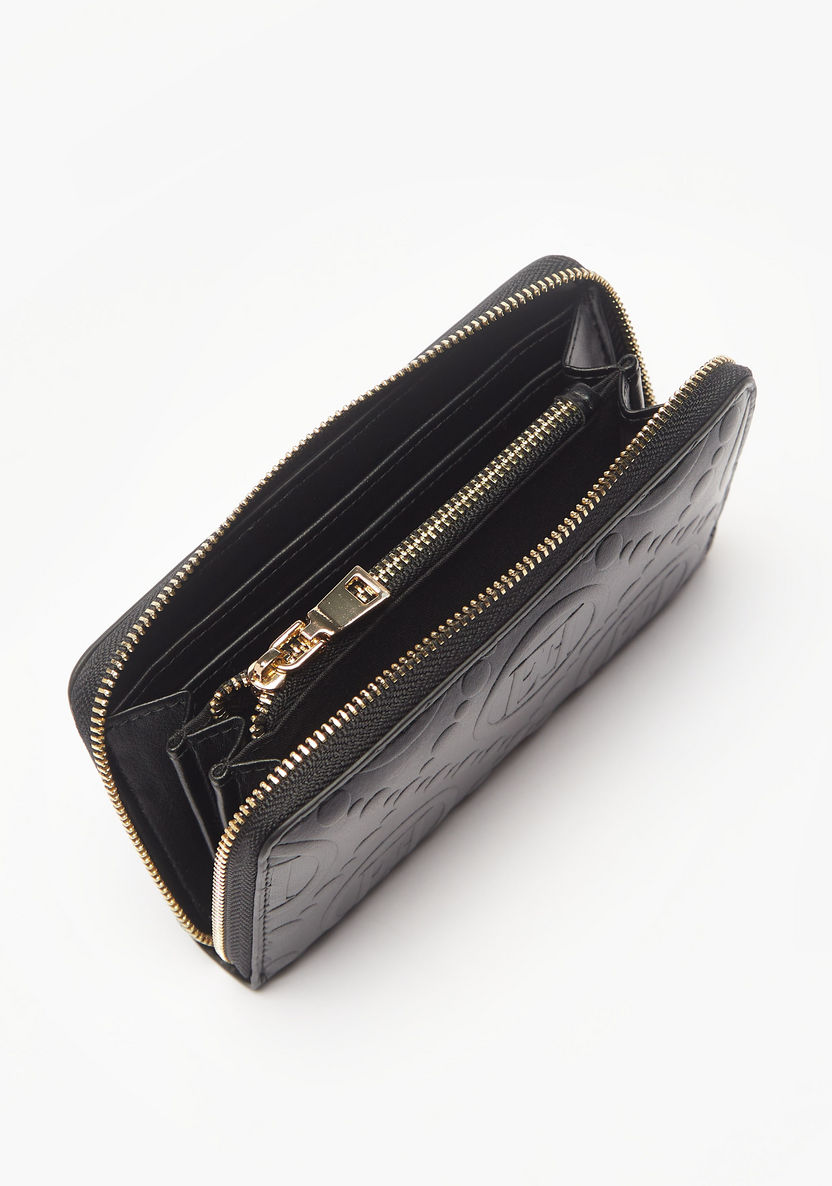 Elle Embossed Zip Around Wallet-Wallets & Clutches-image-2